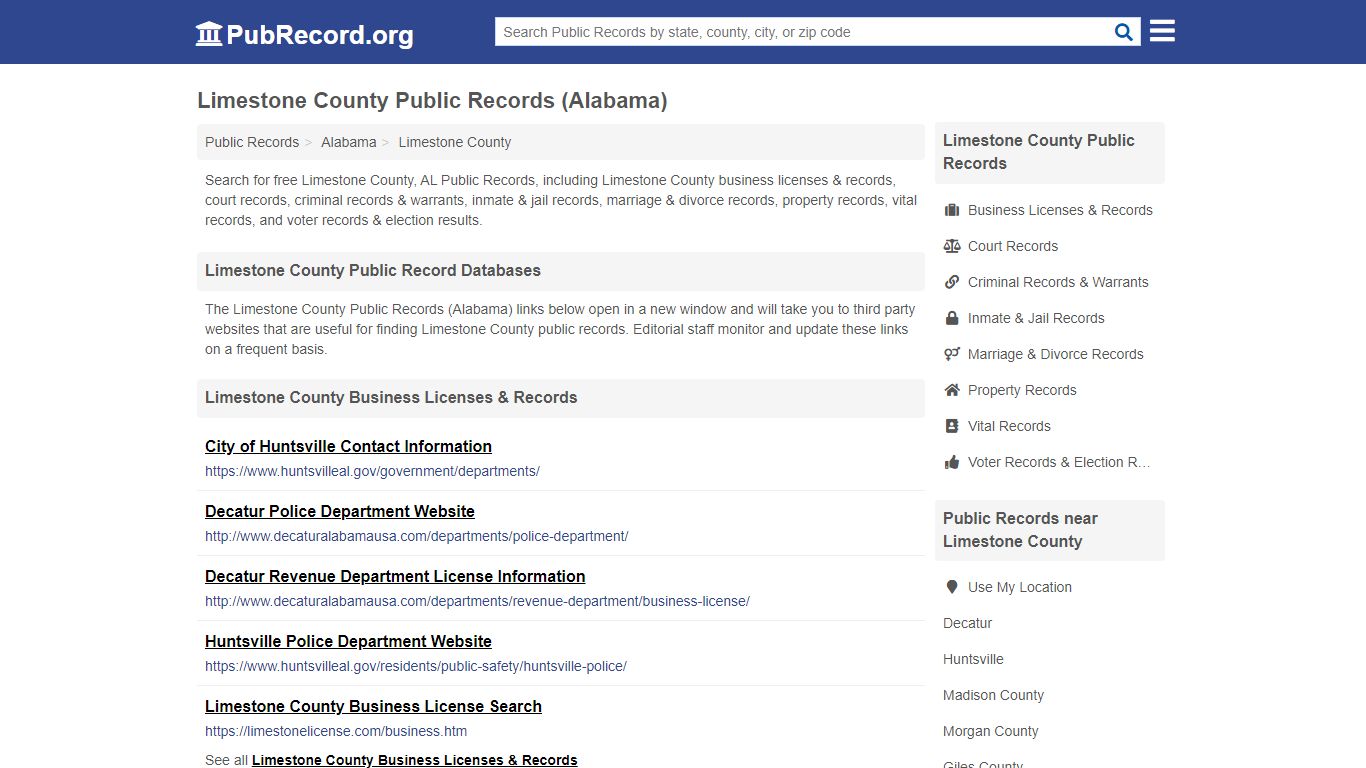 Free Limestone County Public Records (Alabama Public Records)